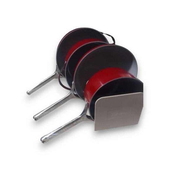 Caraway Brick Red Cookware Set W/ Lids & Storage Holder Discontinued Color - Picture 2 of 4